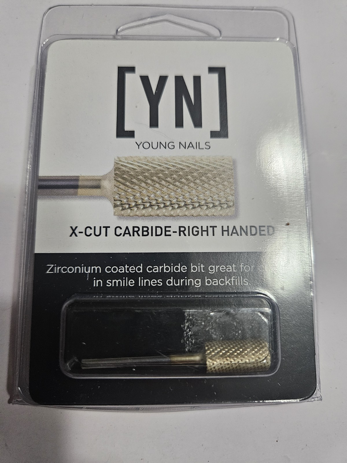 Young Nails RH Safety Bit Coarse X-Cut – Right Handed