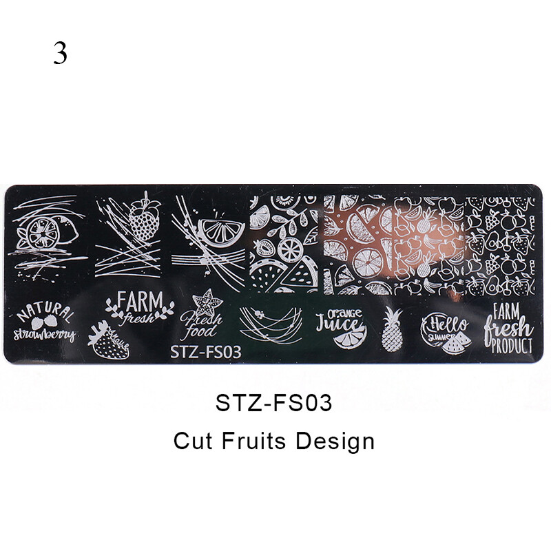 Reusable Nail Art Stamping Plates Flower Nail Stencils Template Gels Polish DIY⊥