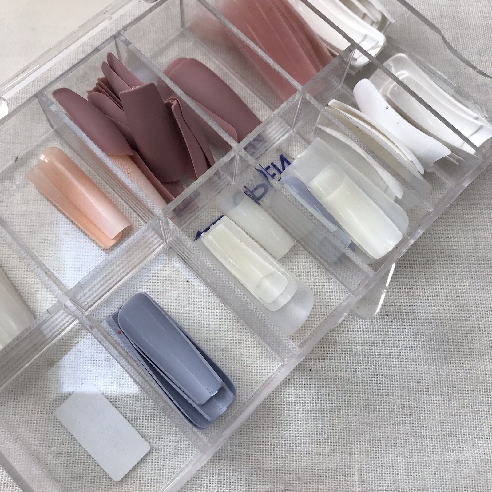 Lot Clear And Solid Color PRE DESIGNED NAIL TIPS Square Gel X False Acrylic
