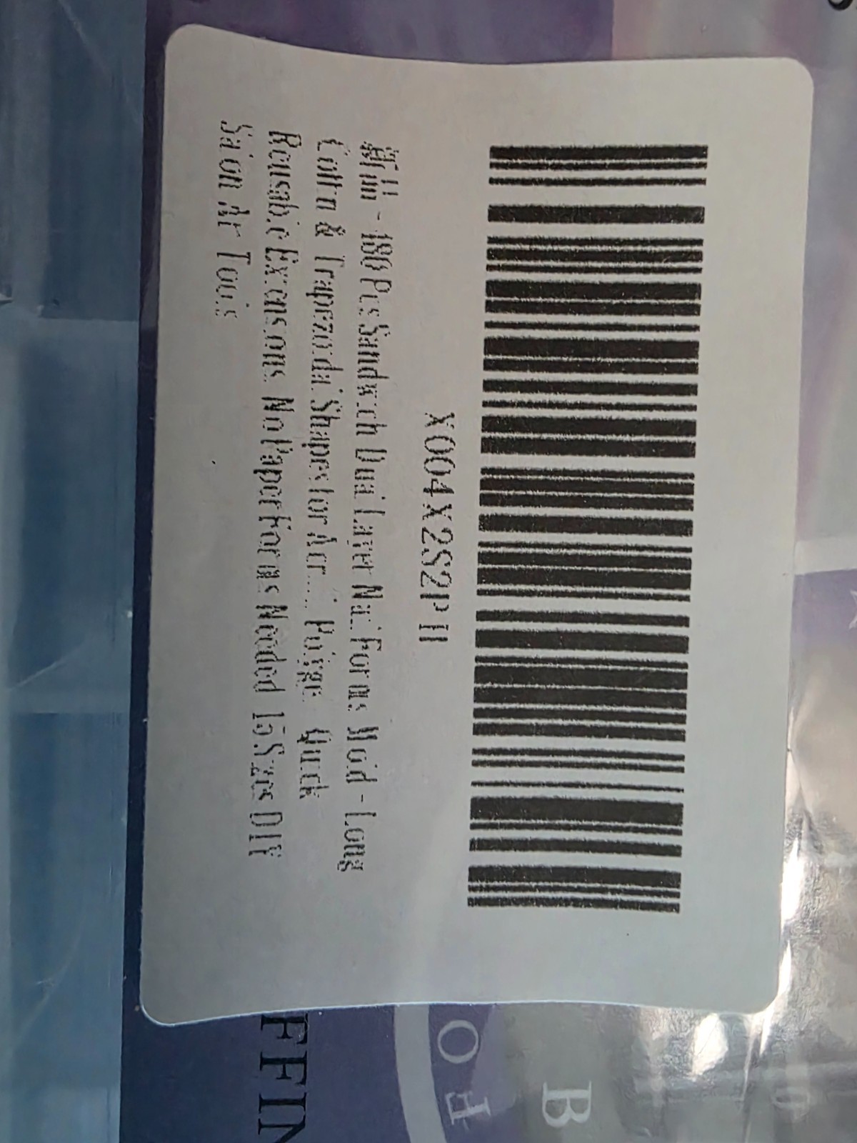 Qtaikong 480PCS Nail Forms Kit Long Almond Square Clear Quick Extension Molds