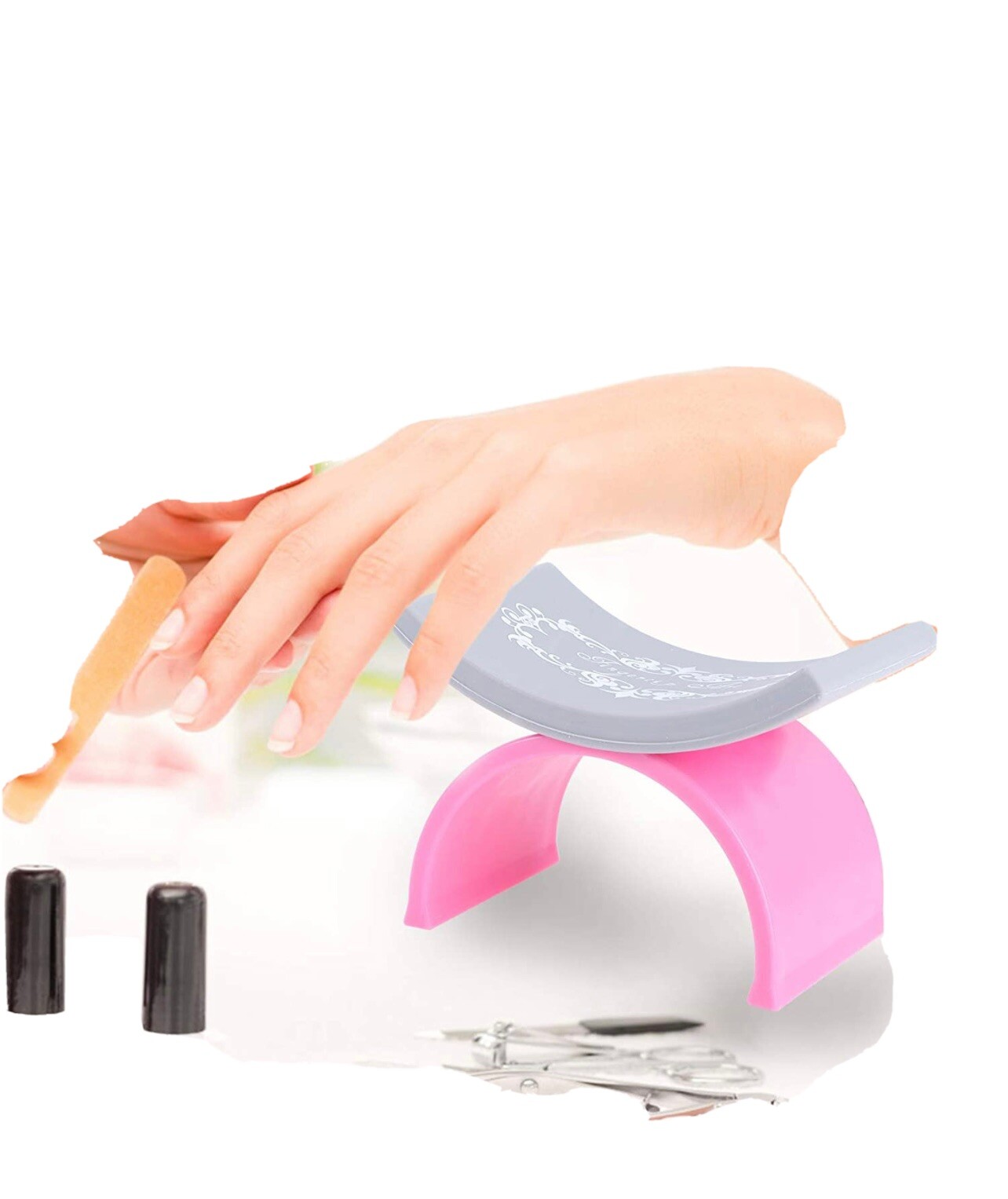 Ownsig Nail Arm Rest U Shape Silicone Manicure Hand Pillow Pad, Nail Art Cushion