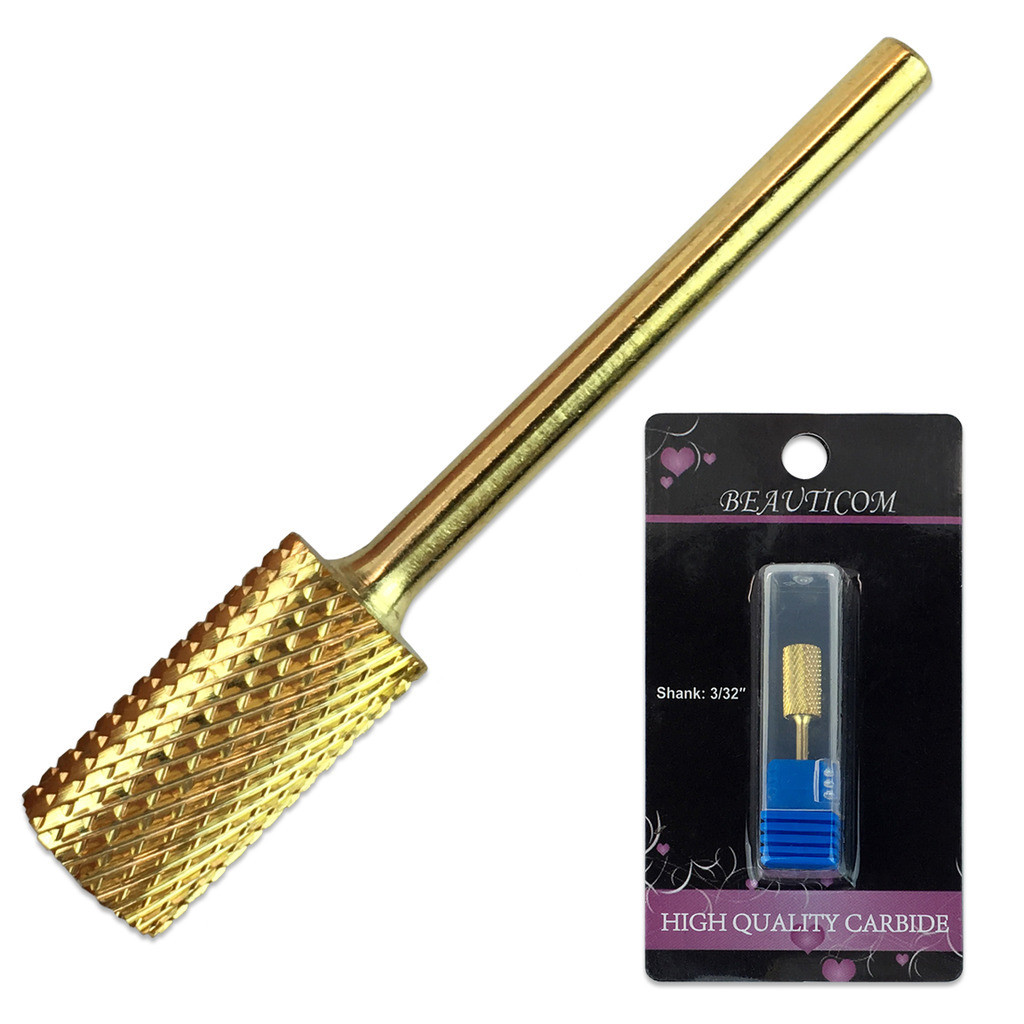 High Quality Nail CARBIDE Bit For 3/32 Electric DRILL Gold Color Fine Large Head