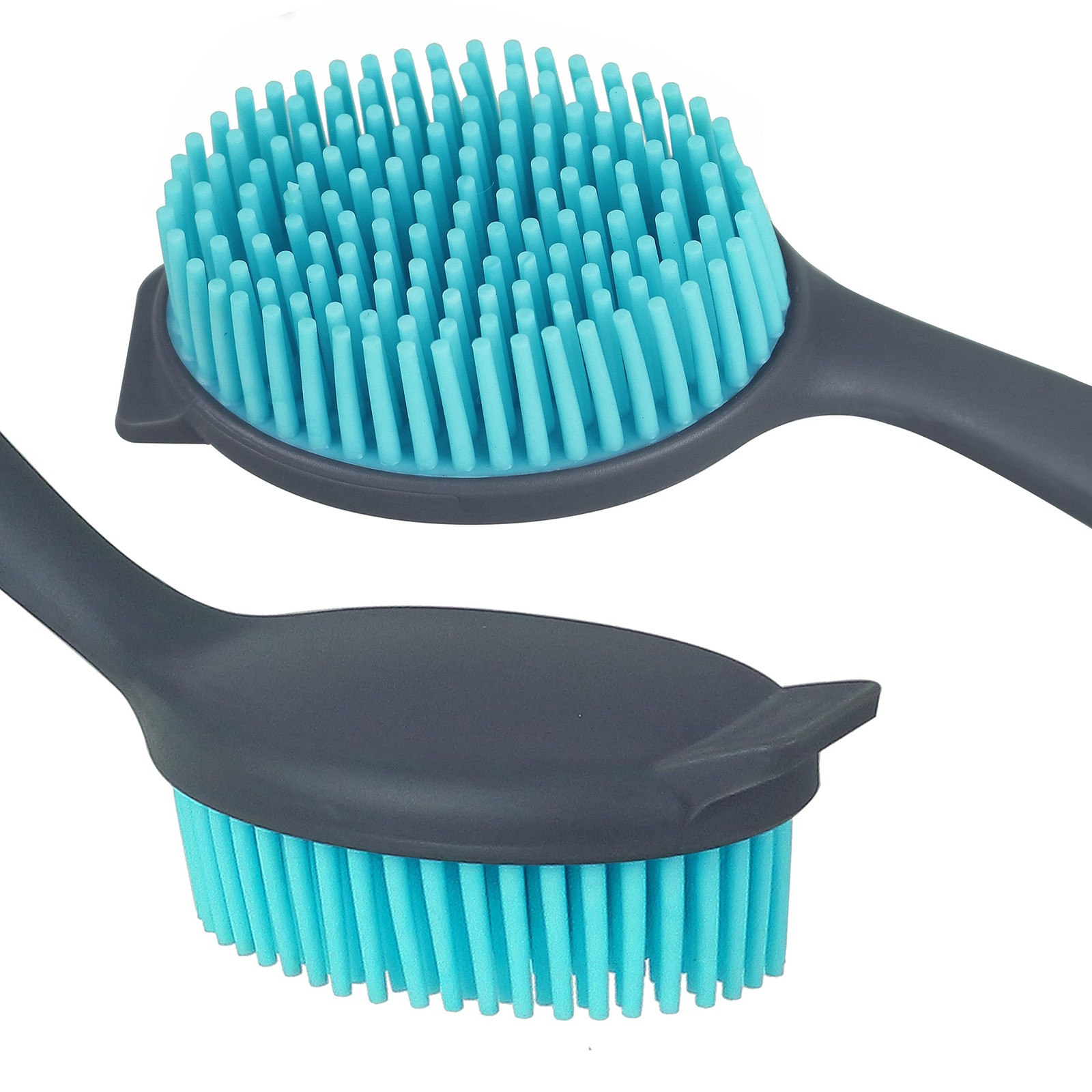 PHYEX 2-Pack Dish Brush with Handle, Kitchen Dish Scrubber Soft Dishwashing B…