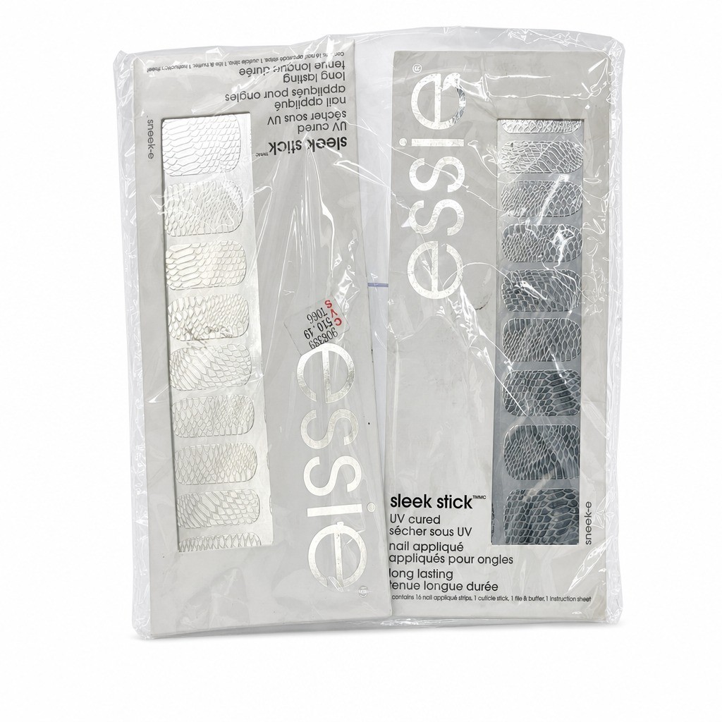 essie Sleek Stick Nail Applique Set 18pc Sneek-E Gloss, 2 PACK