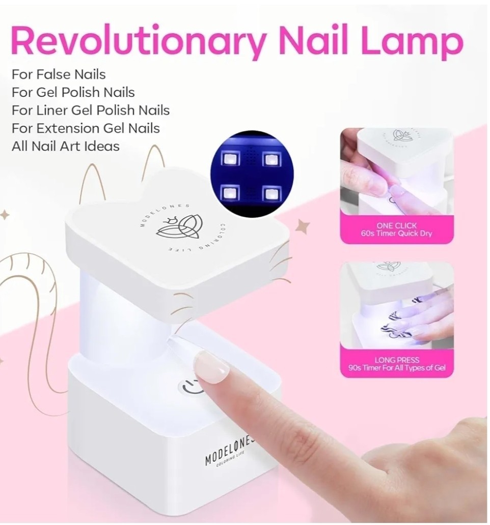 Gel Nail Kit, Nail Tips and Glue Gel Kit with 9-In-1 Glue, 500Pcs Long Coffin