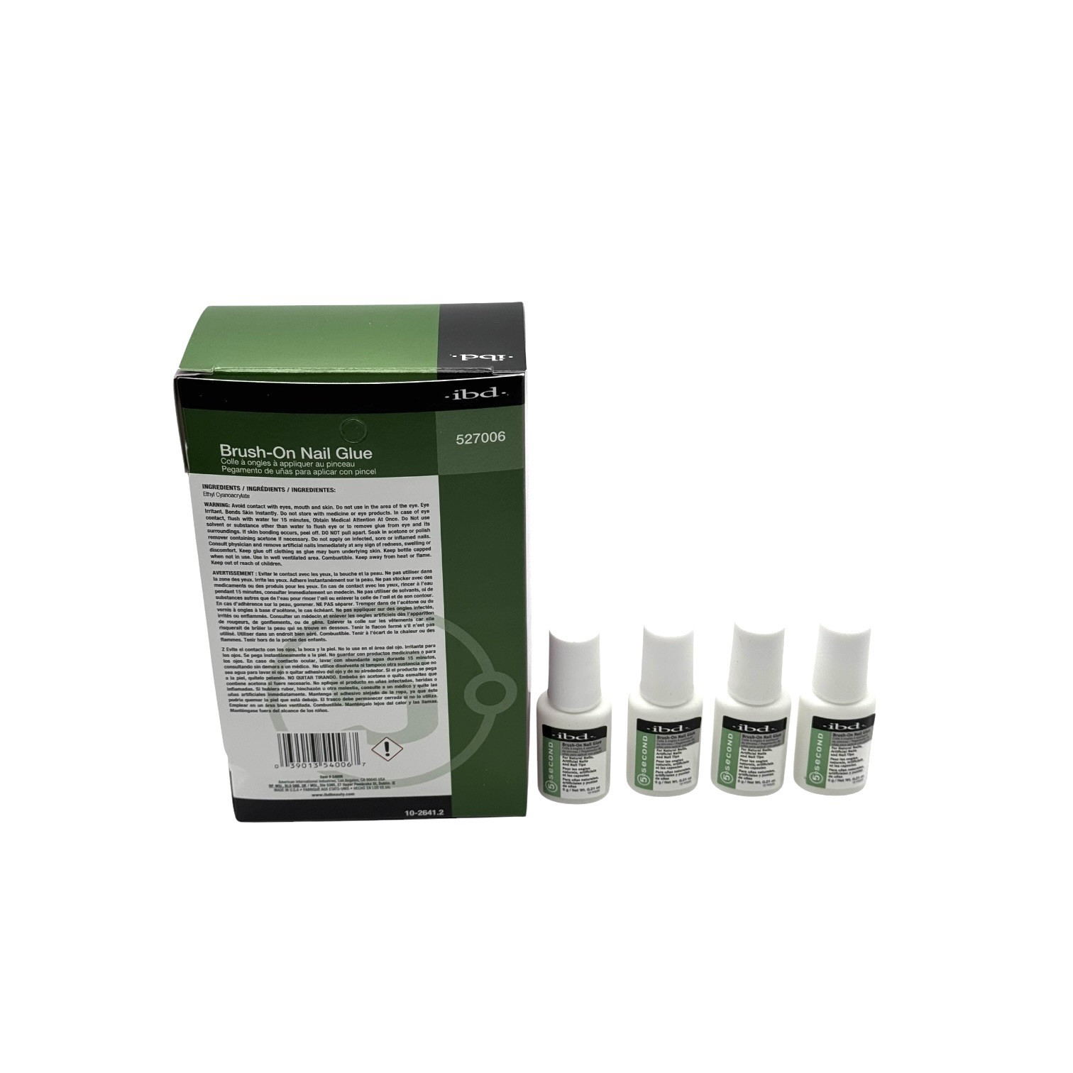 Ibd 5 Second Brush On Nail Glue Treatments by IBD (Pack of 4) – 527006