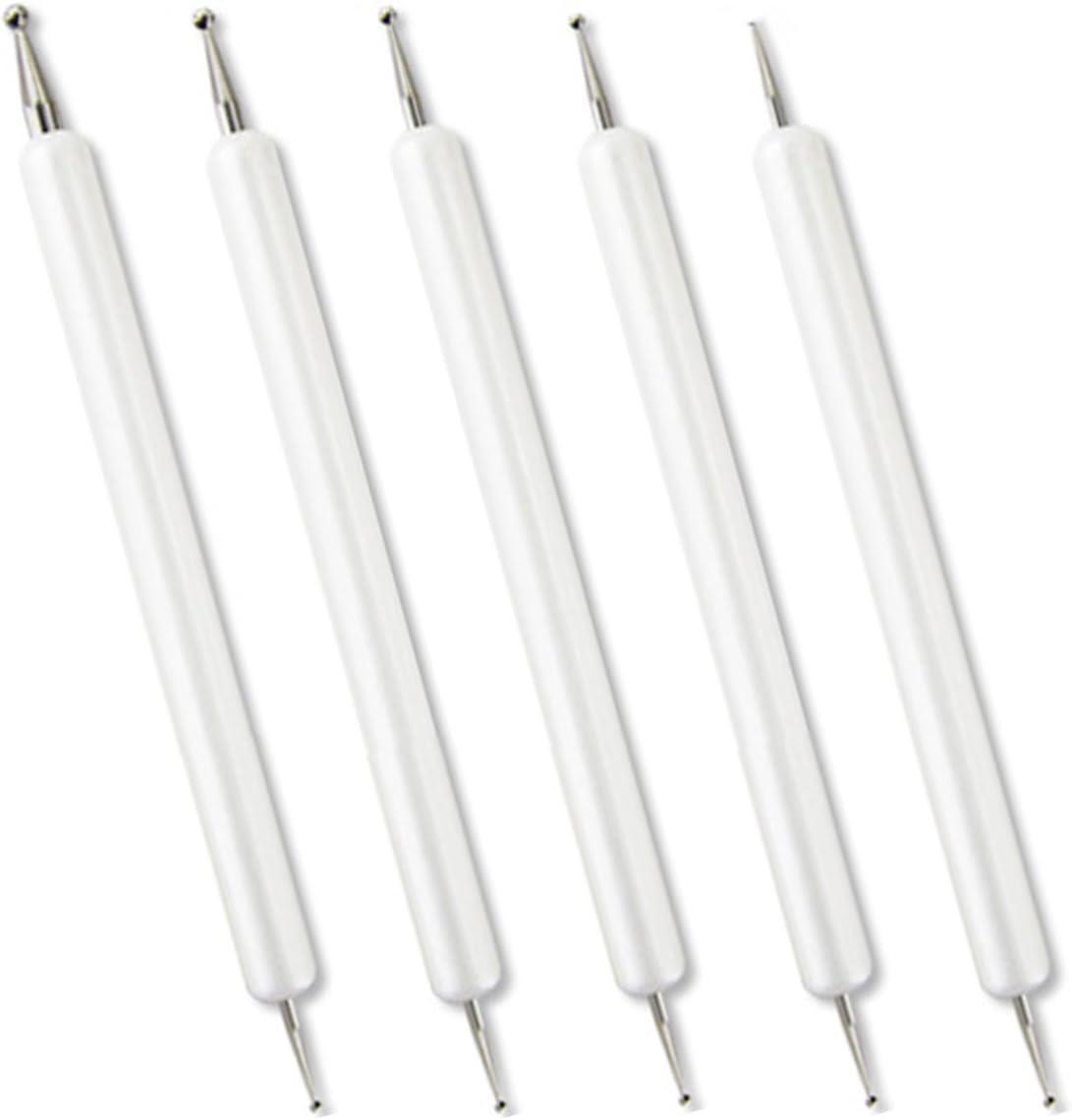 5Pcs Embossing Tool Set with Different Size Double End Tracing Dotting Tool Set