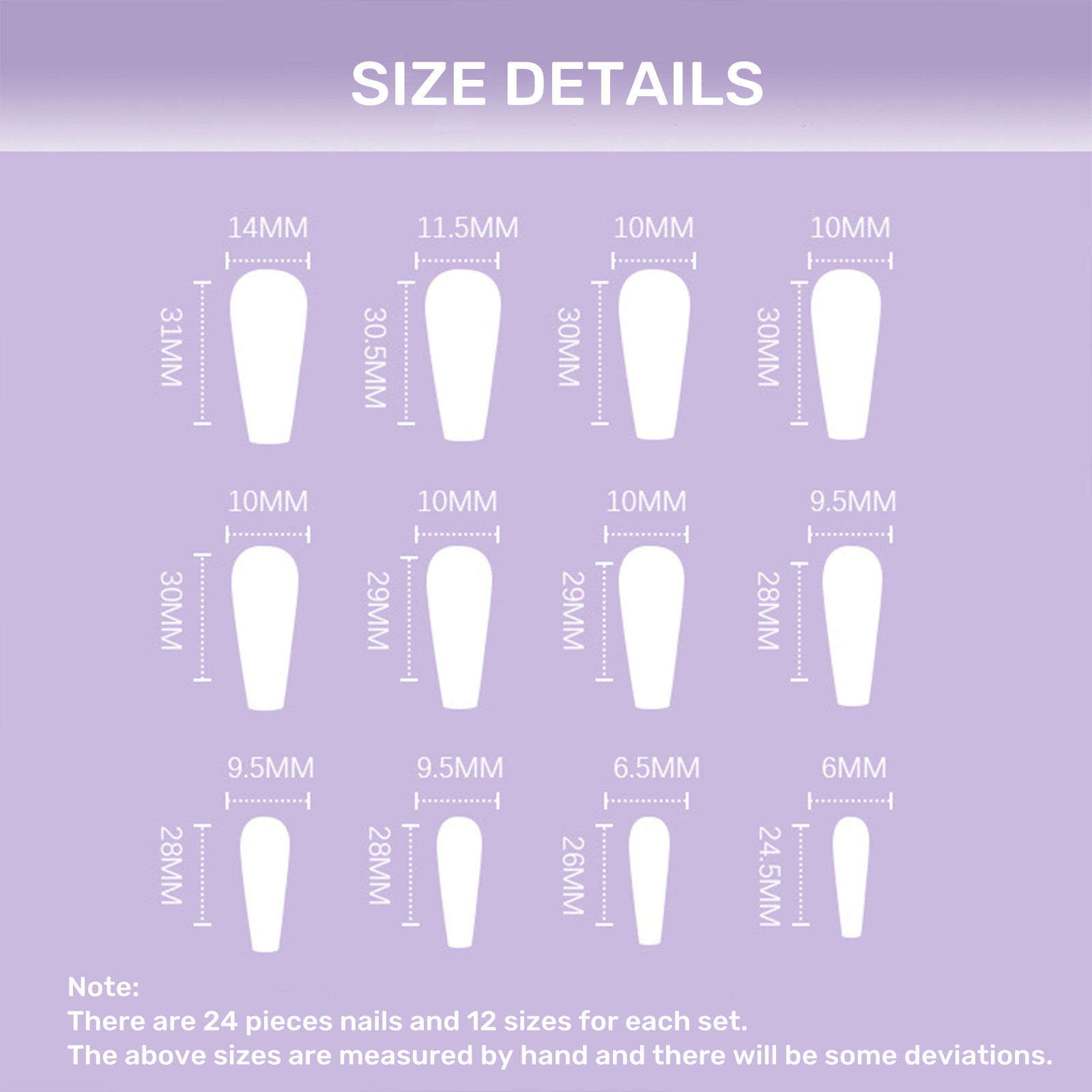 30pcs Wearable Fake Nail Colorful Designs Press On Long Cover Coffin False Nails