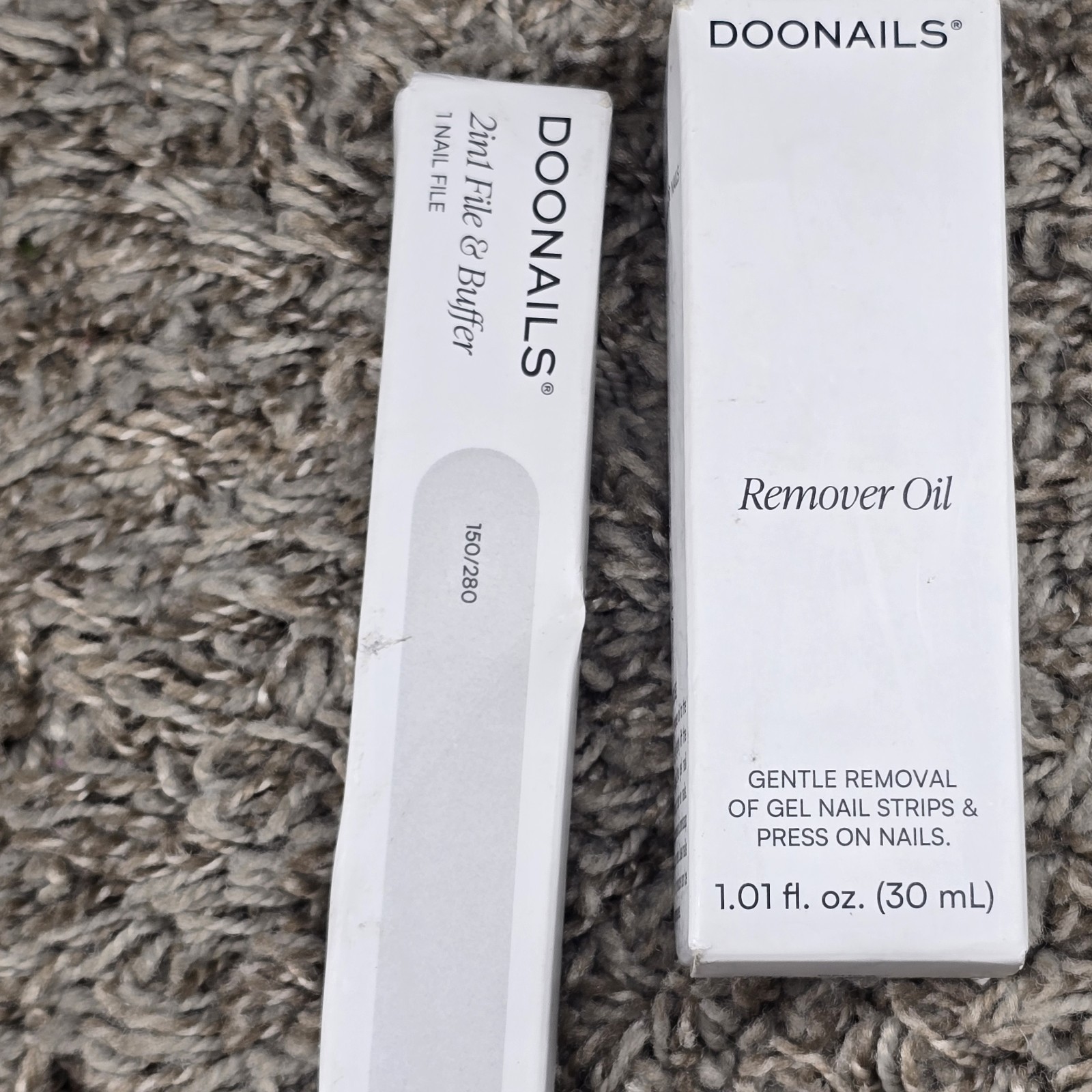 Lot Of 4 Doonails Press On Soft Gel Artificial Nails Kits W/Remover Oil & File