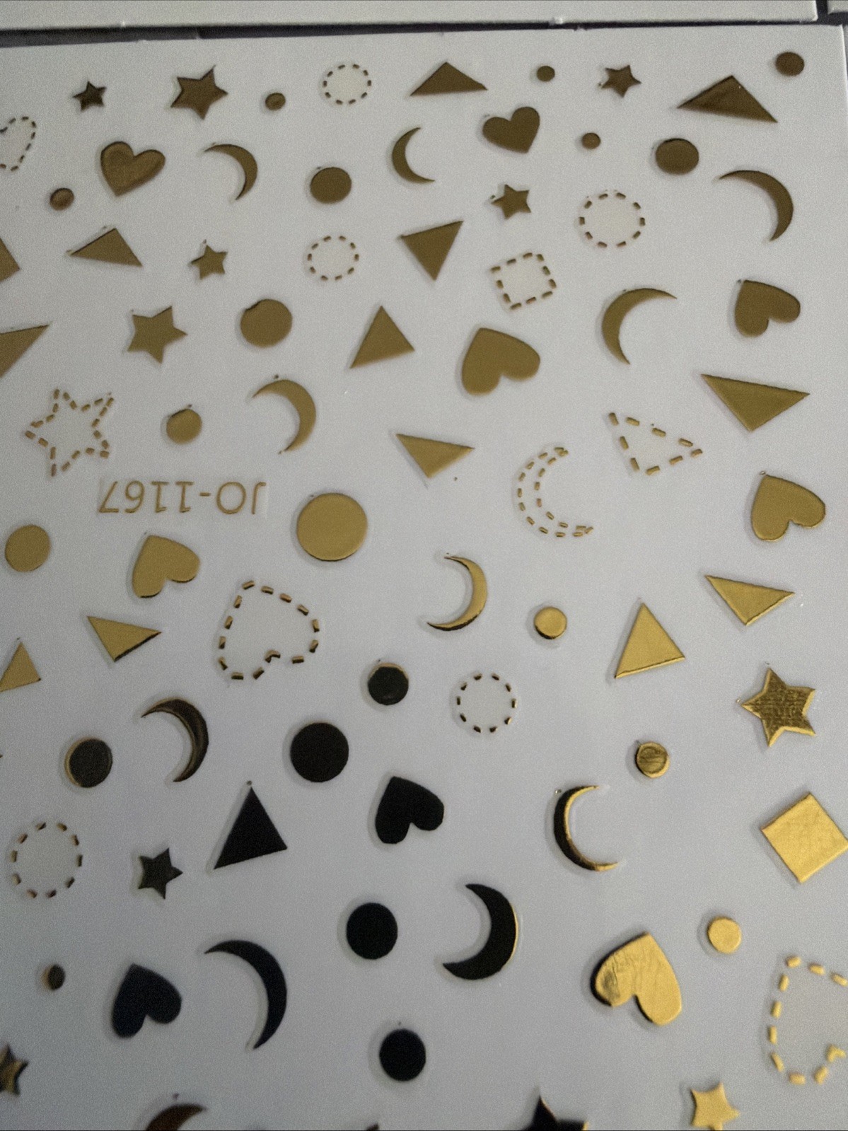 Laser Gold 12 Constellation Galaxy Moon Stars 3D Nail Art Sticker