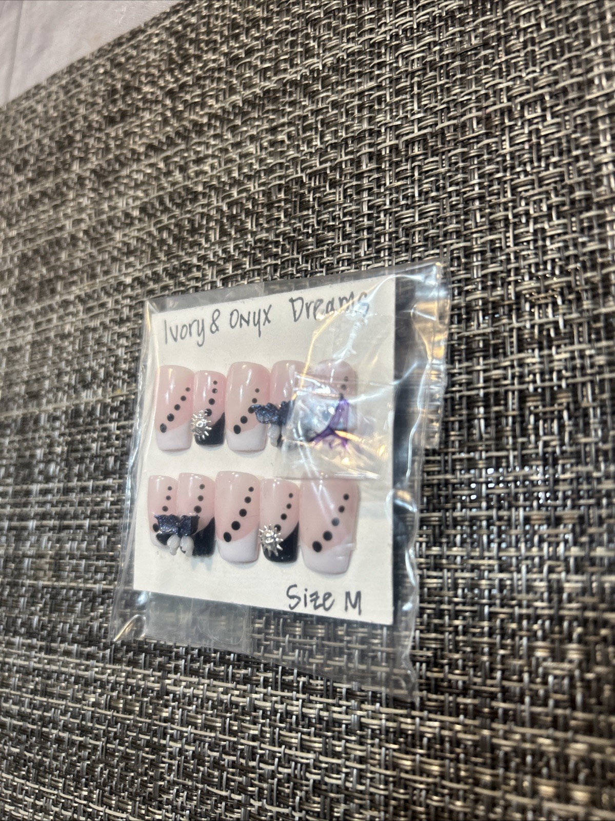 Adult Press On Custom nails. Handmade. Size M