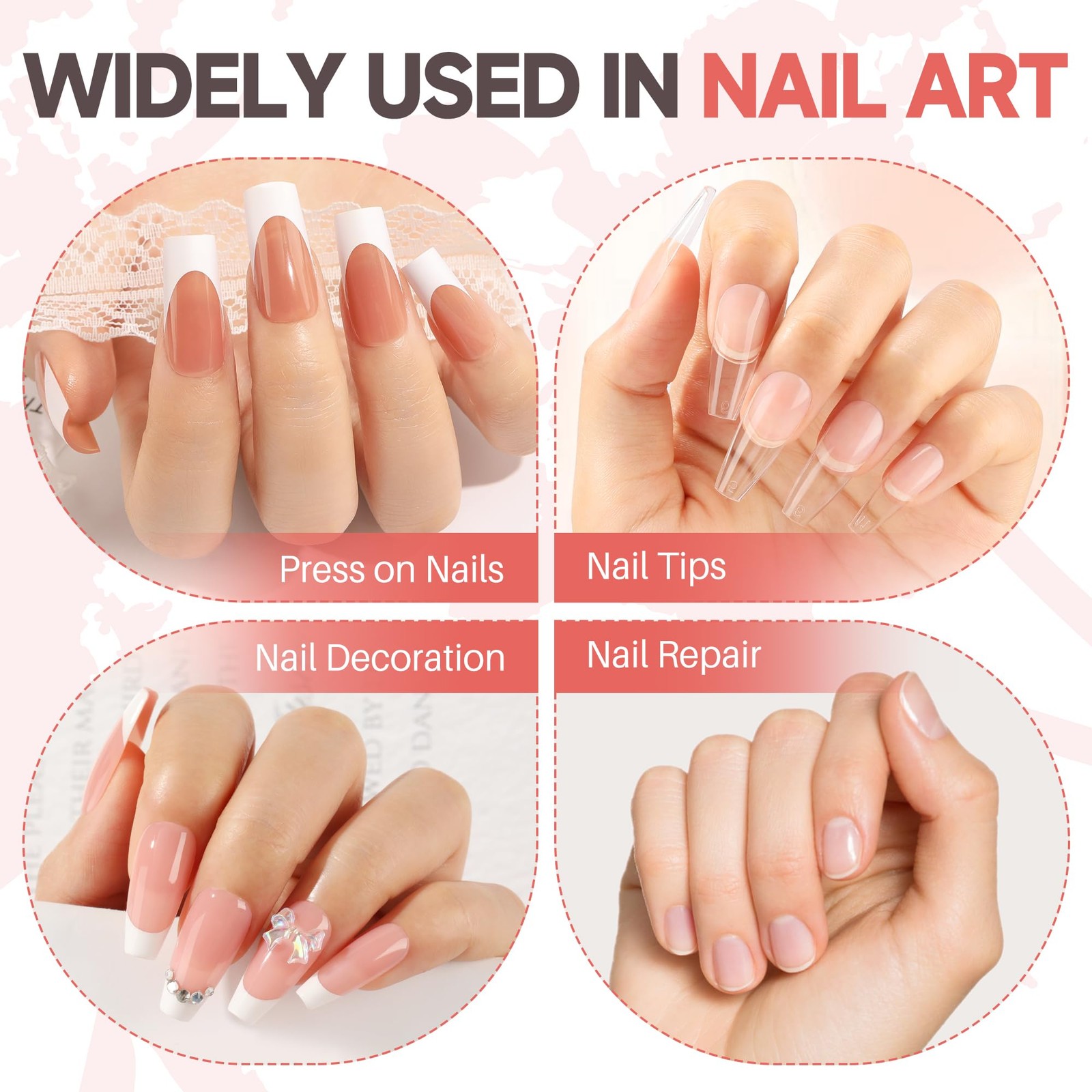 UNA GELLA Super Strong Nail Glue for Tips Acrylic Nails Press On Clear