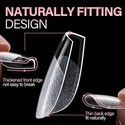 Extra Short Coffin Nail Tips – 15 Sizes 240pcs Half 240PCS-Extra Short Coffin