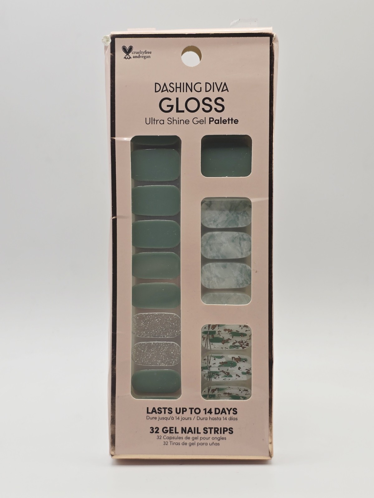 Dashing Diva Gloss Ultra Shine Palette 34 Gel Nail Strips Desert Quartz