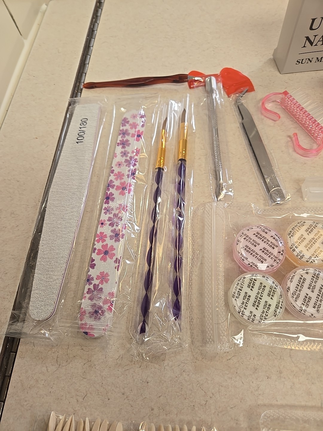 Coscelia Acrylic Nail Kit for Beginners with Drill and UV Light New!!