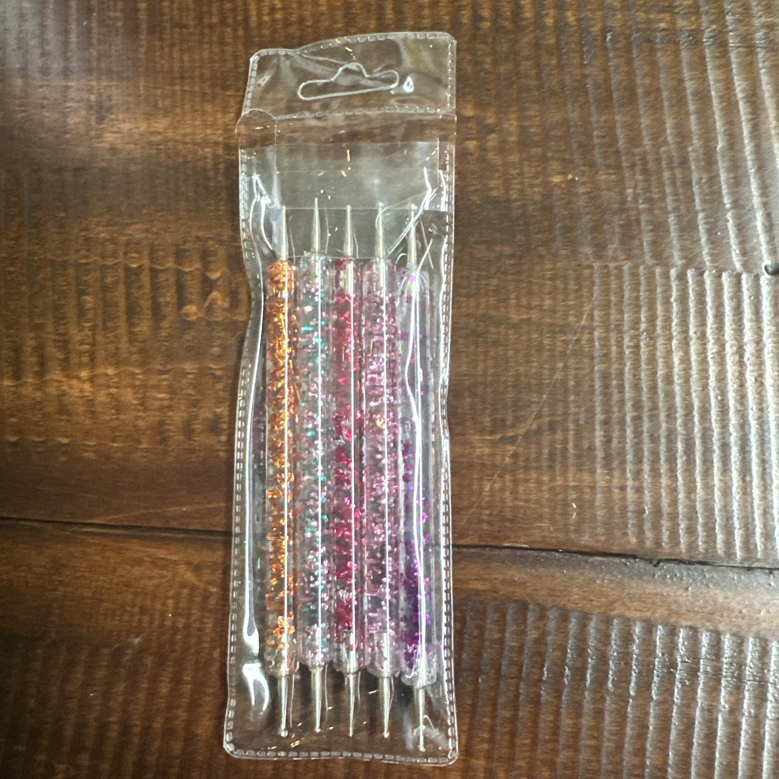 Double Ended Nail Art Pen 5 Pcs Handle Nail Design Tools Kit.