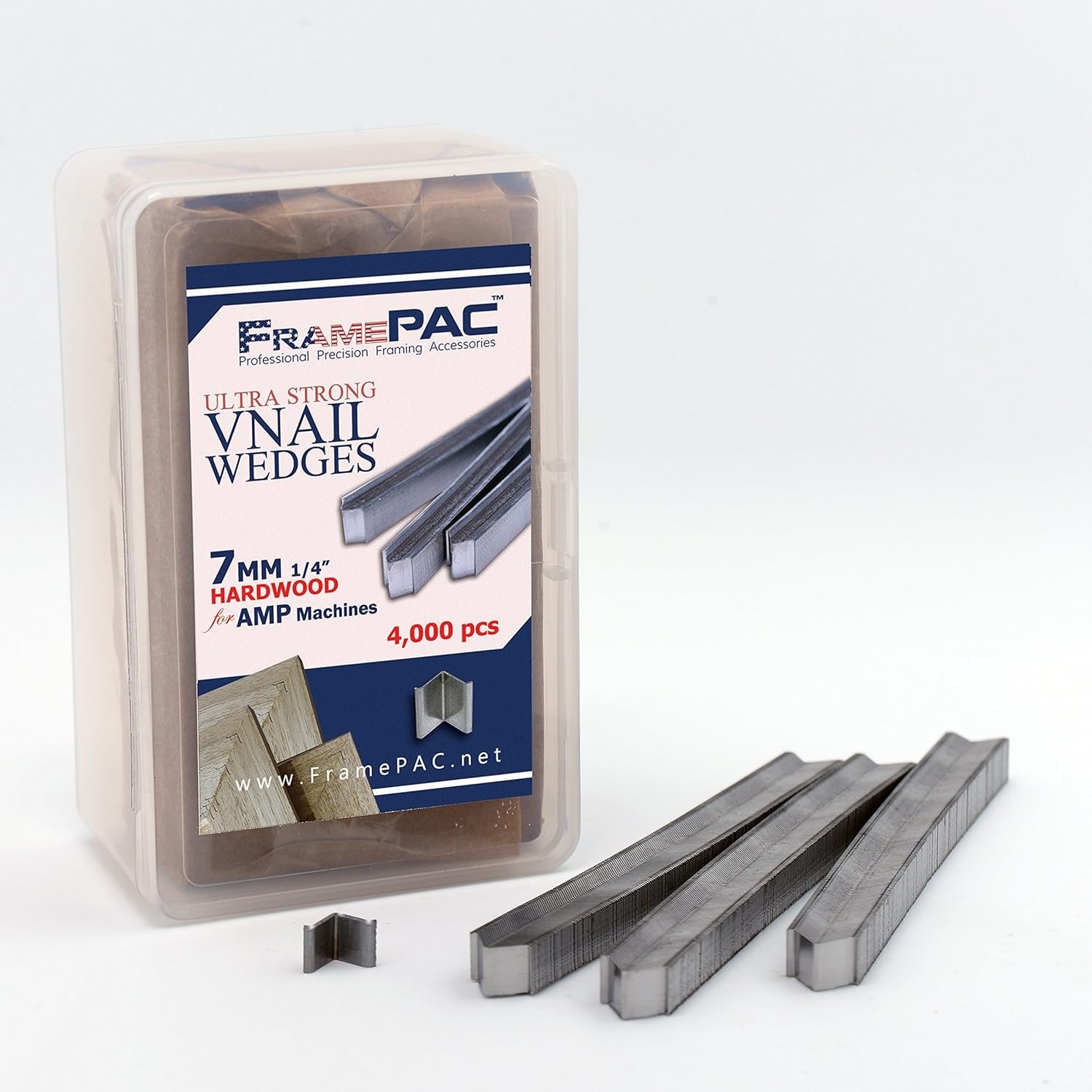 Seamless V Nails for Picture Frames – 7mm Hardwood, 4000 Pack Quality Fasteners