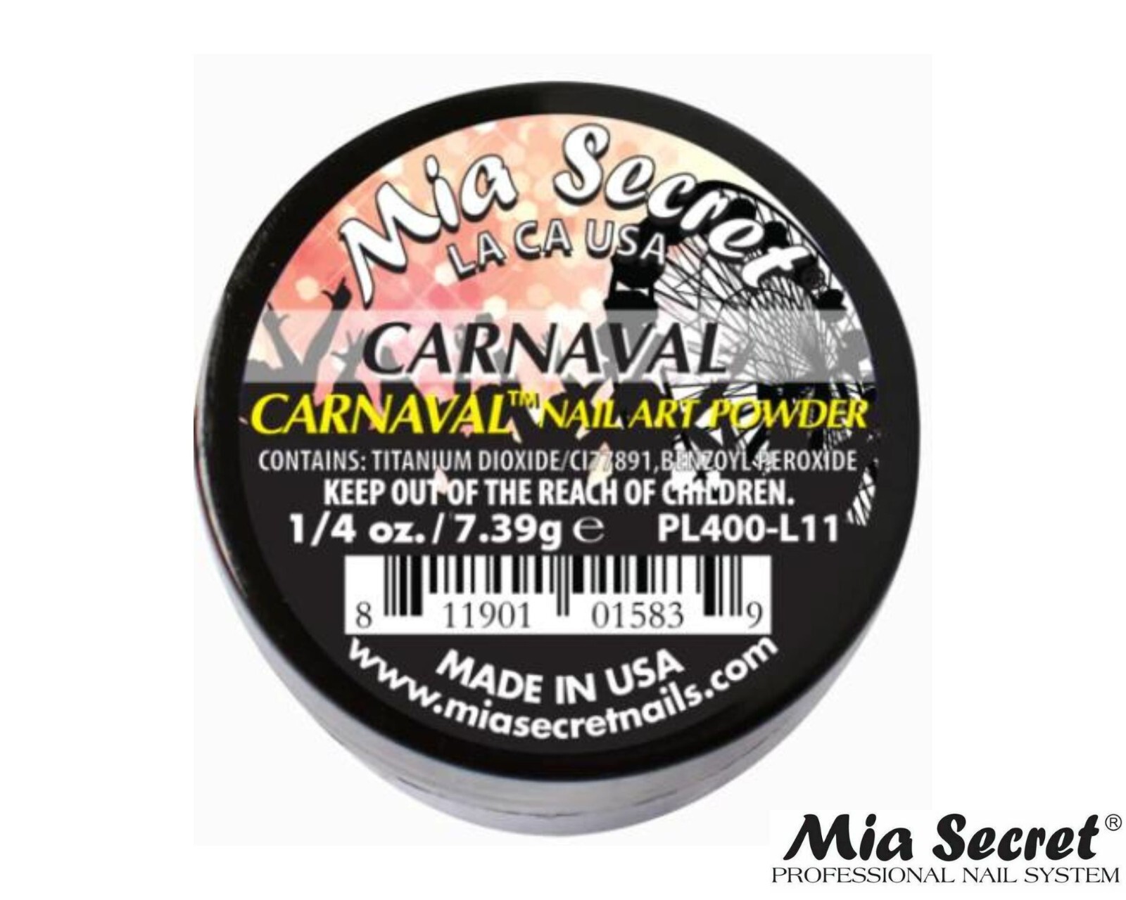 Mia Secret Nail Art Powder Carnaval Collection (CARNAVAL) 1/4oz
