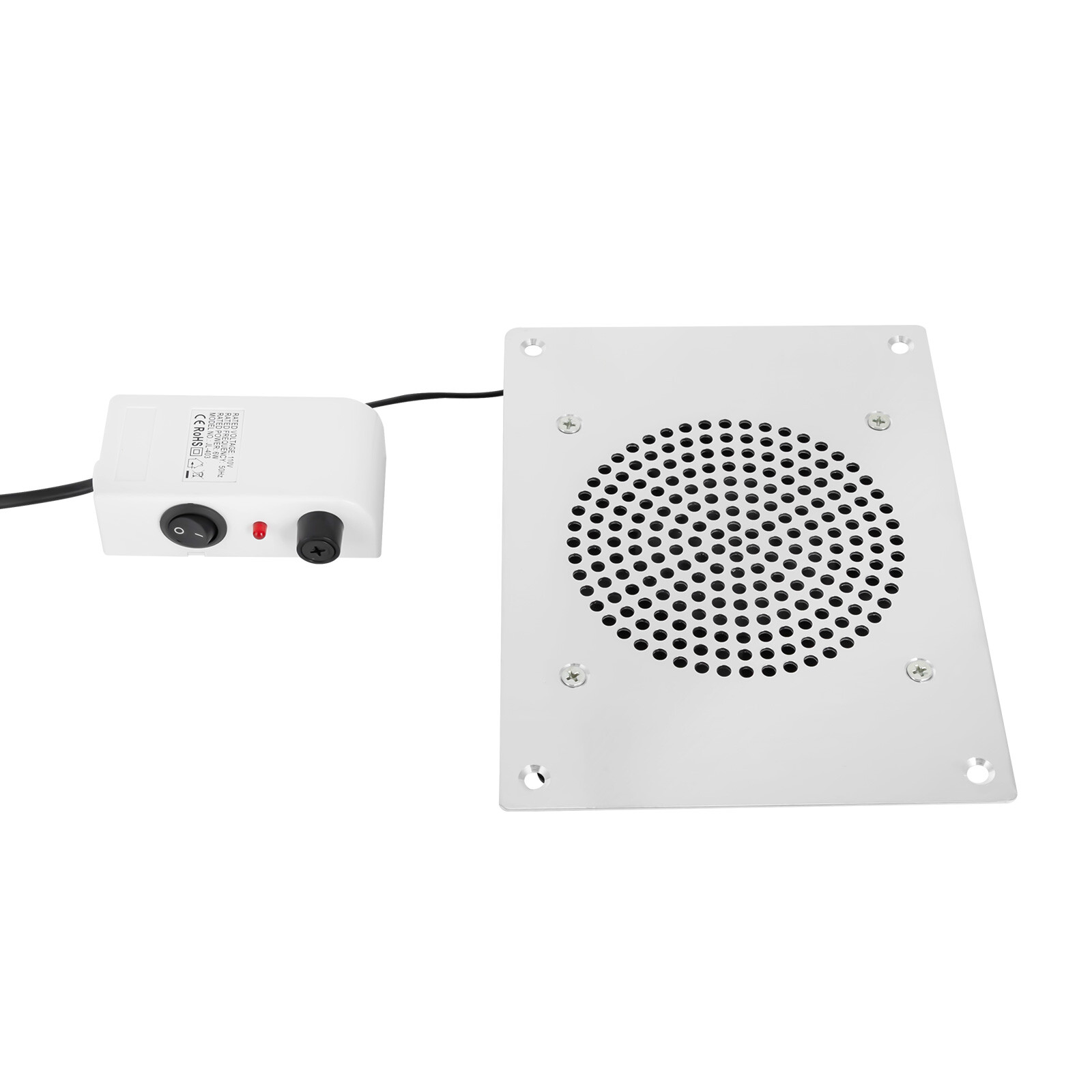 Nail Dust Collector, 110V 6W, 3650 RPM, 4.25 Inch Vacuum Surface, Embedded