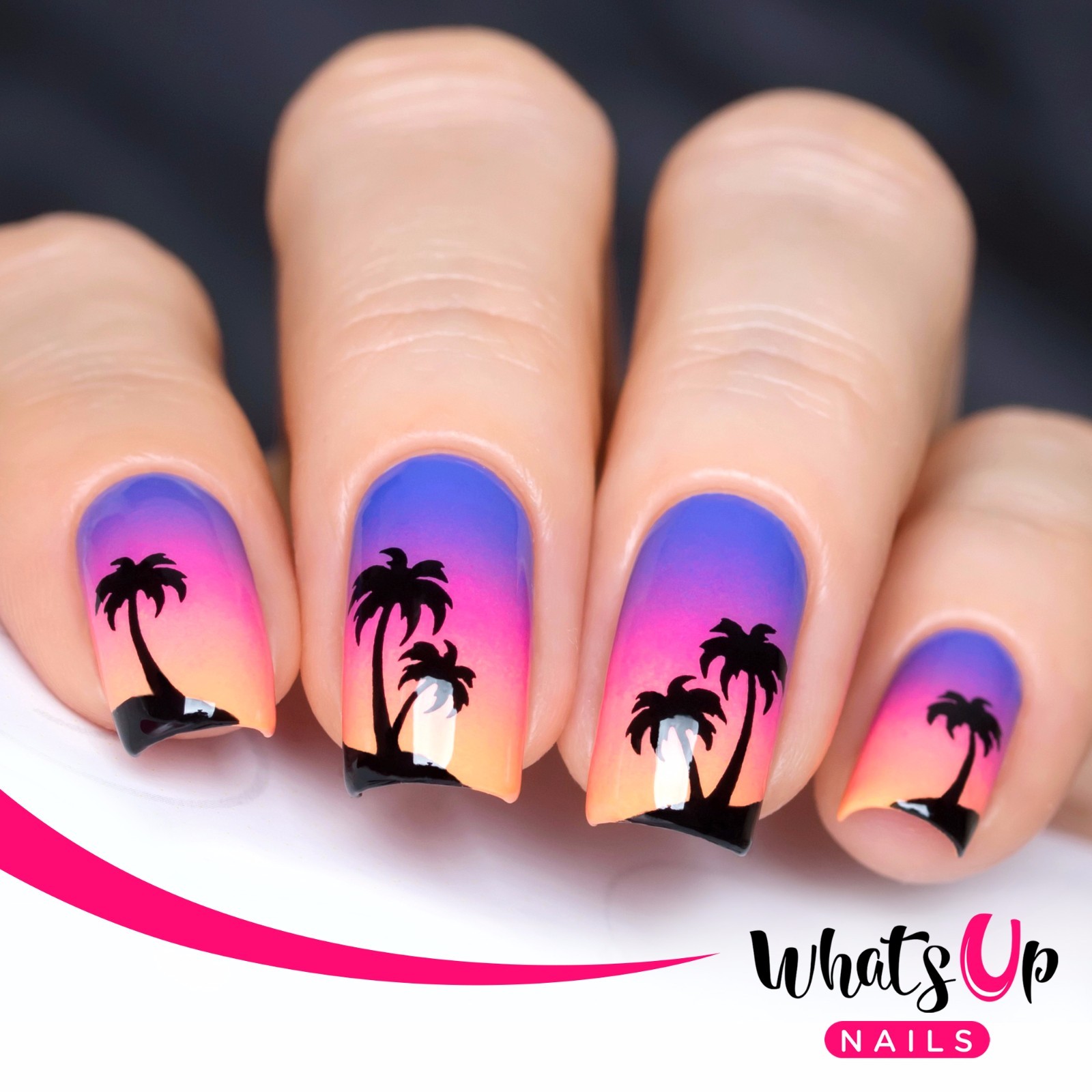 Palm Stencils for sunset nails, nail art, nail vinyls