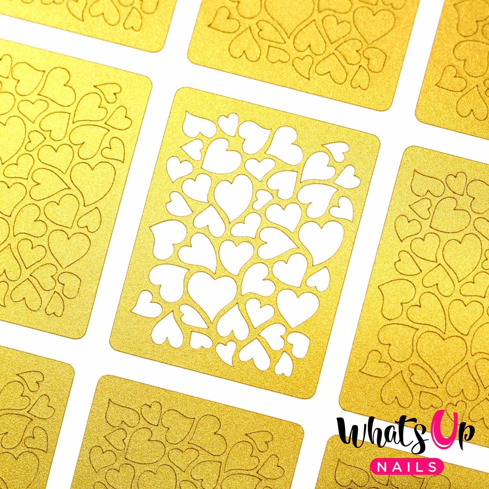 Whats Up Nails Heart stencils for nails, nail stickers, nail art, nail vinyls