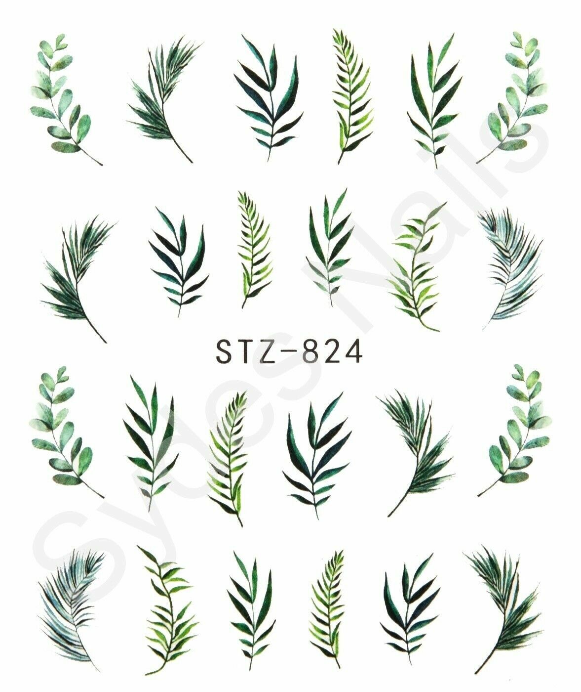 28 Pages Nail Art Water Transfer Sticker Flower Leaves Butterfly Flamingo Bird