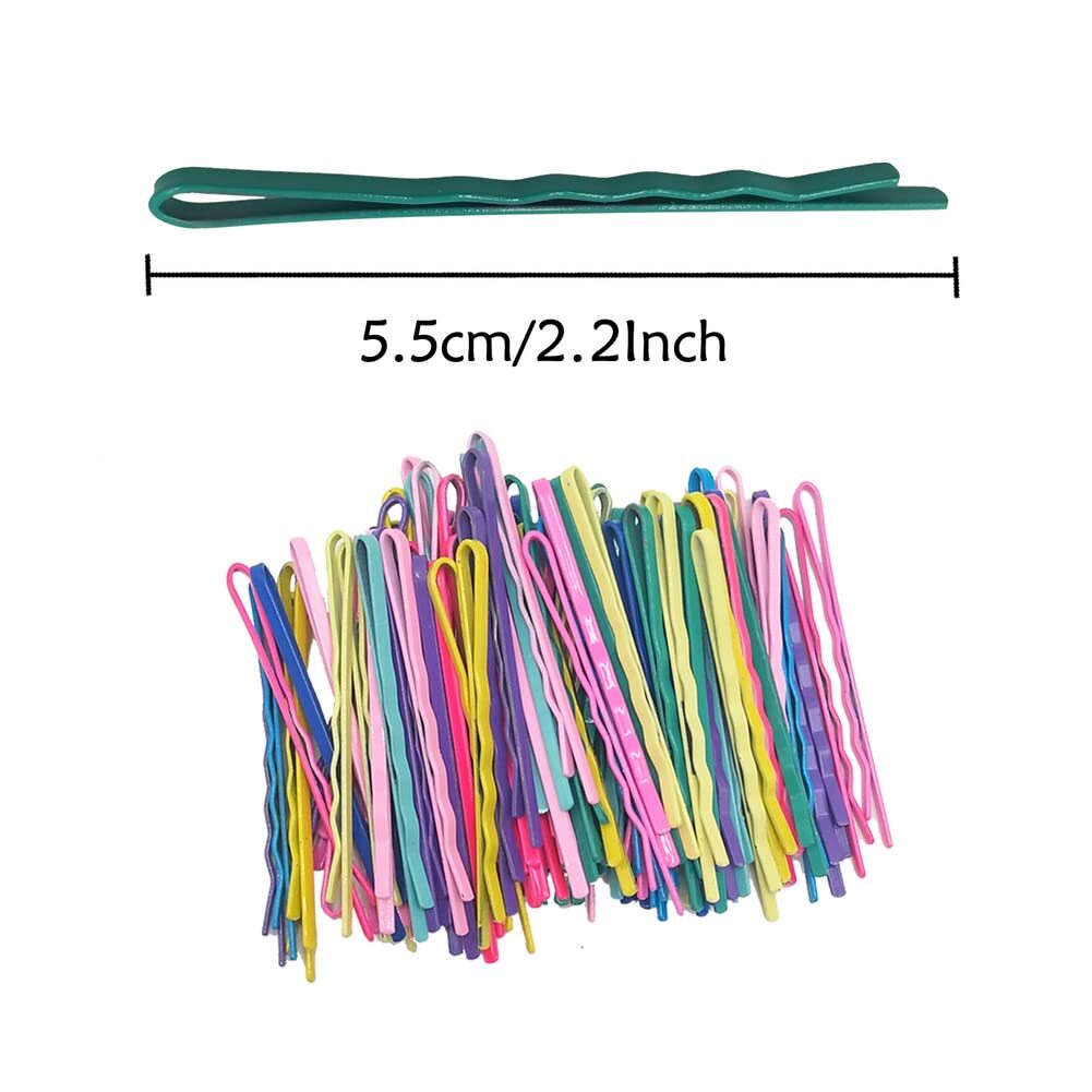 150 Pcs 2.2 Inch Mix Colorful Bobby Pin for Girls Multi-colored(2.2Inch)