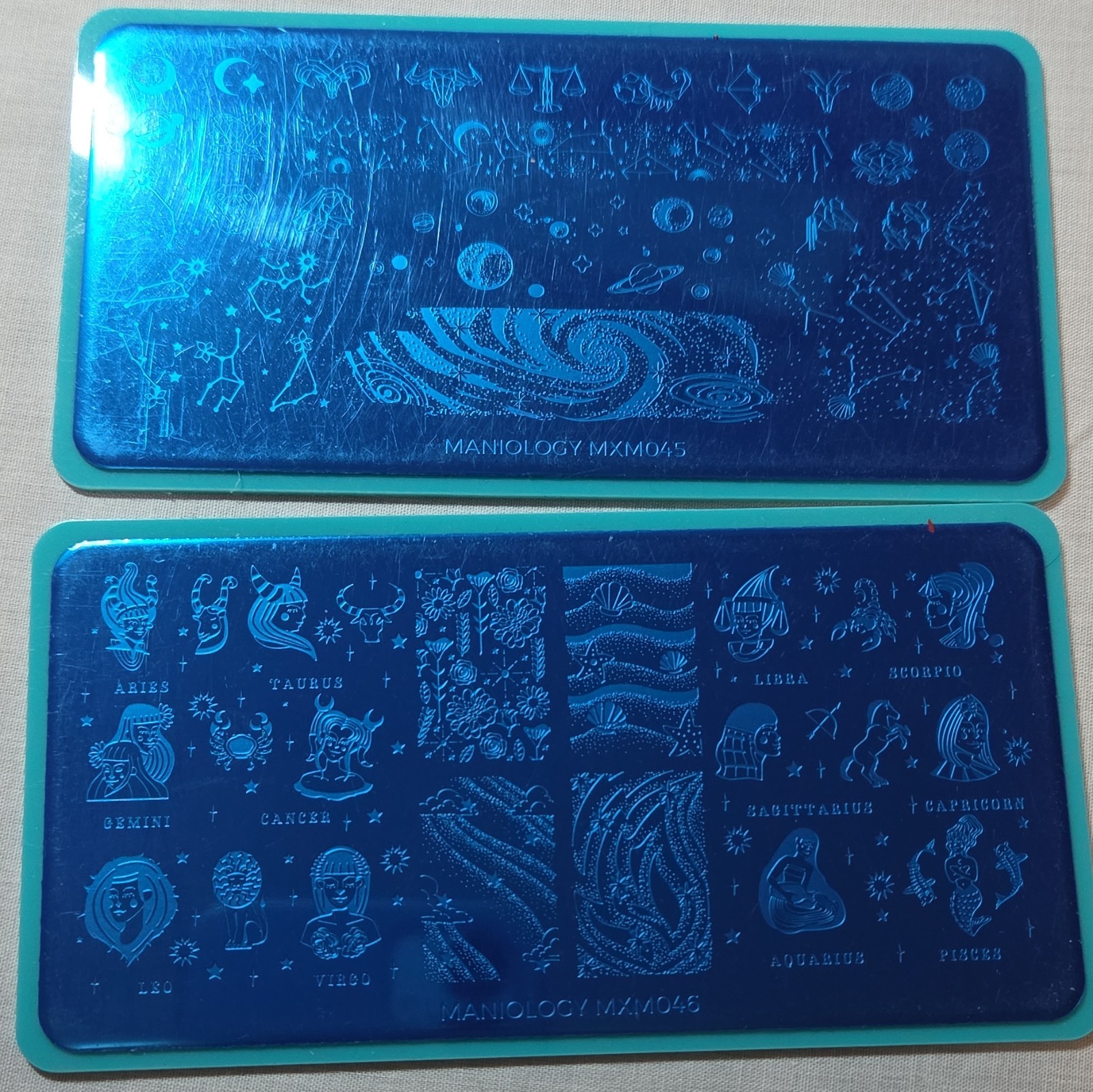 HTF Maniology MXM December 2020 Nail Stamping Plates MXM045 MXM046 complete set