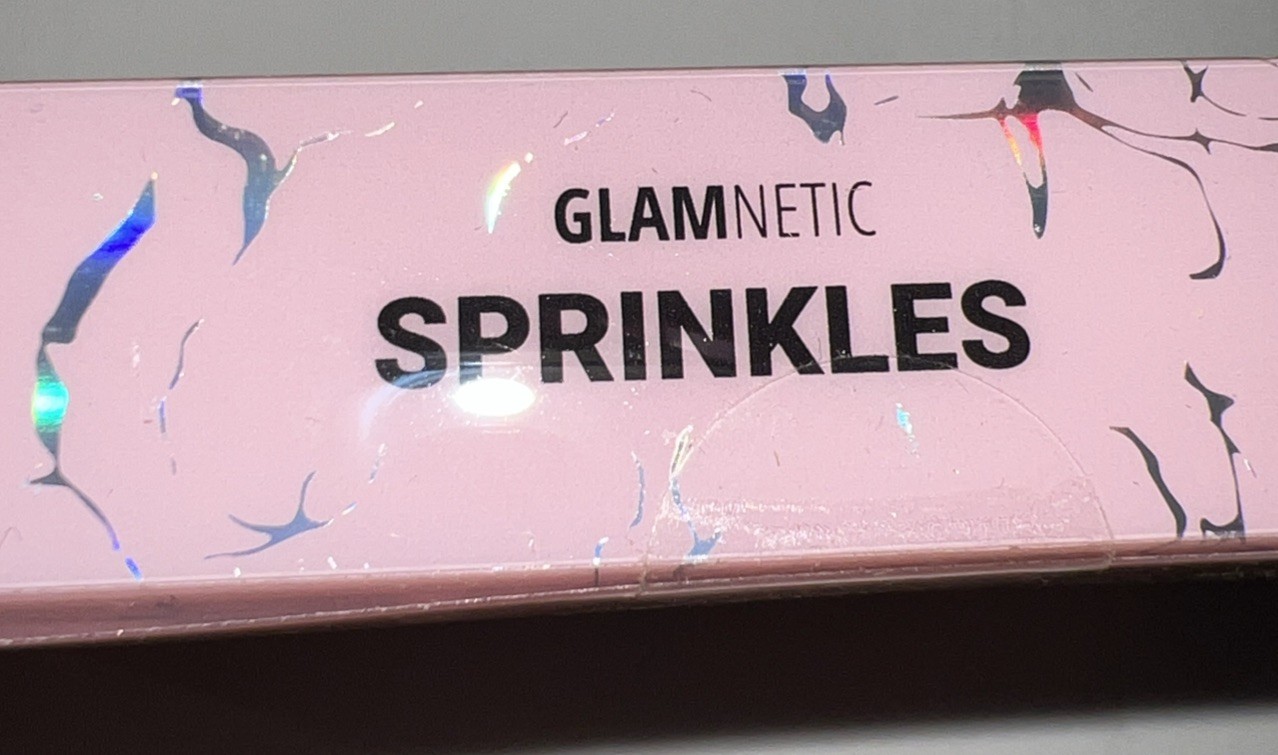 Glamnetic Press On Nails Sprinkles Reusable Semi-Transparent 24 Nail Kit w/ Glue