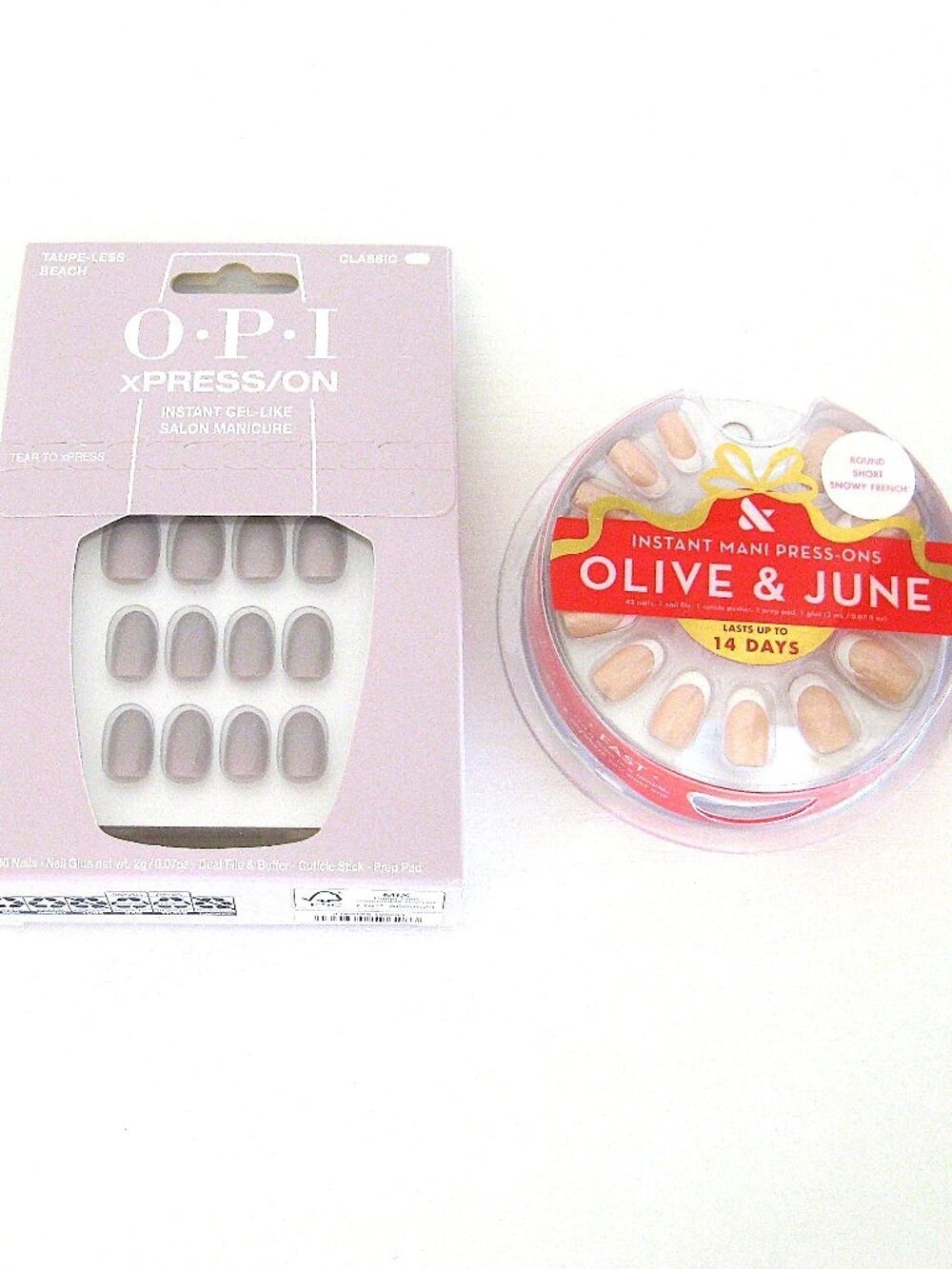 2 Sets Press-on Nails – Olive & June, OPI – Brand New!