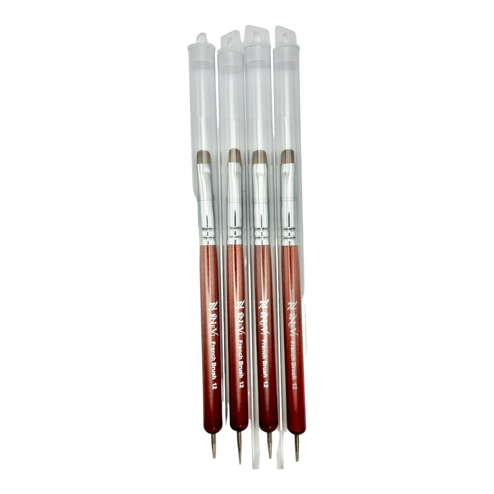 2pcs set Sable Brush NeVi USA 2 Way Acrylic Professional French Manicure #12