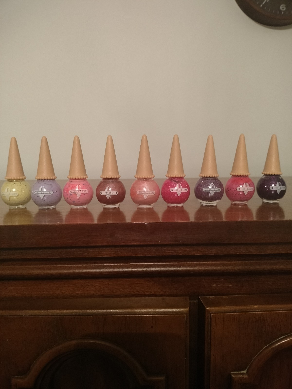I Scream Nails 9-Piece Glittery & Shiny Mixed Set