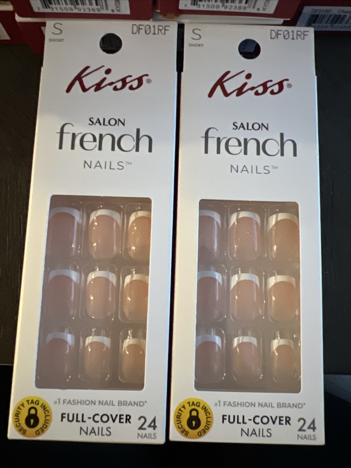 2x~Kiss Salon, French Nails Size~Short~New~ “ Changeless”