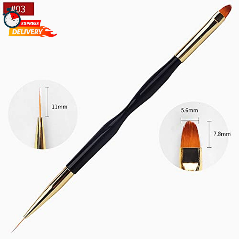 31Pcs Nail Art Brushes, Nail Art Tool Set, Dotting Dust Brush,Striping Brushes