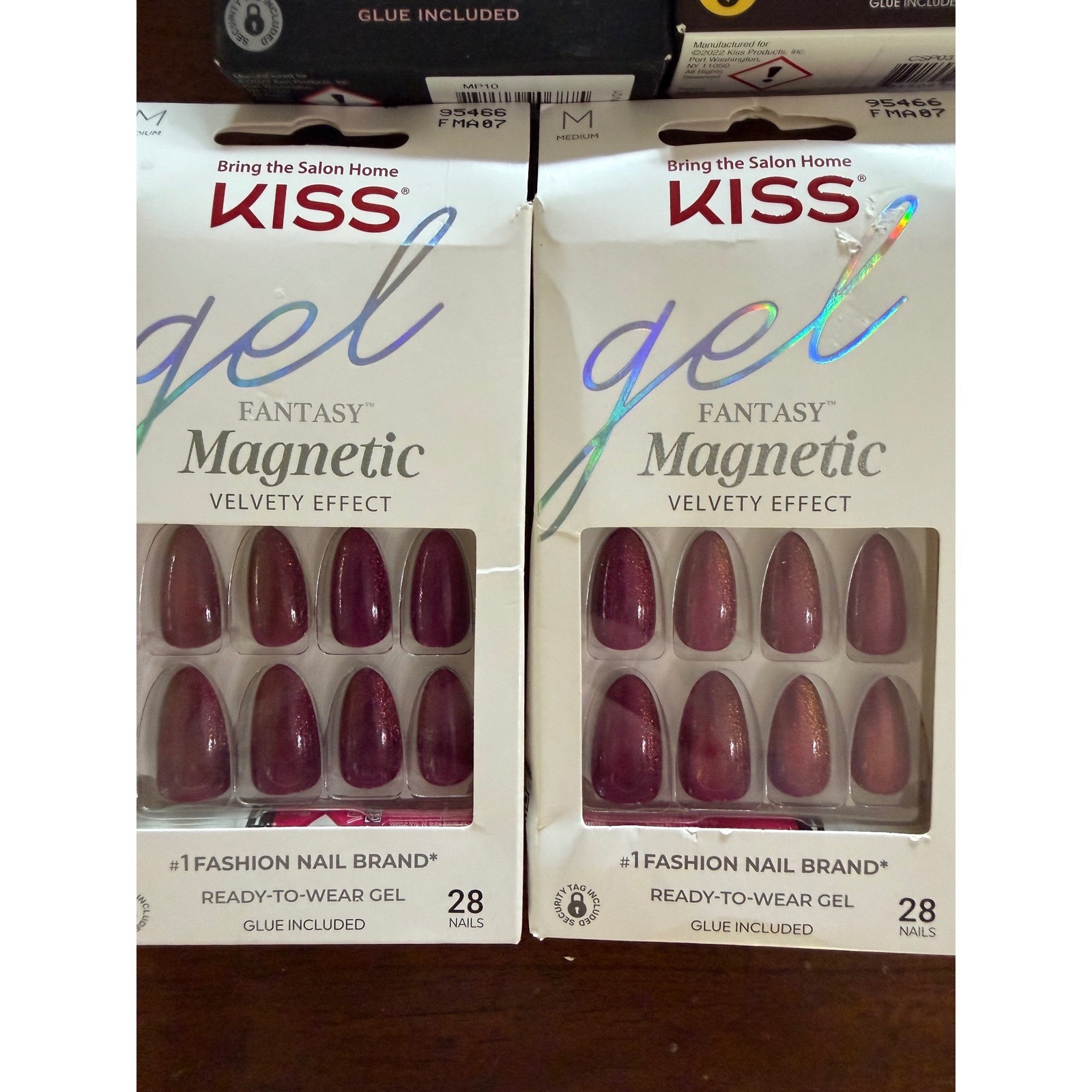Kiss Press On Nails Bundle Gel Fantasy Magnetic Masterpiece Classy 5 Boxes NEW