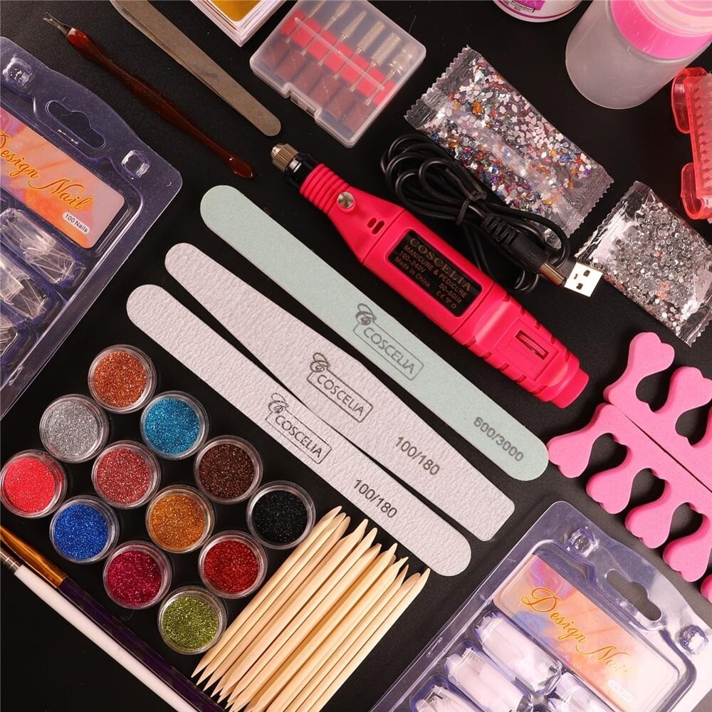Professional Acrylic Nail Art Full Kit For Manicure