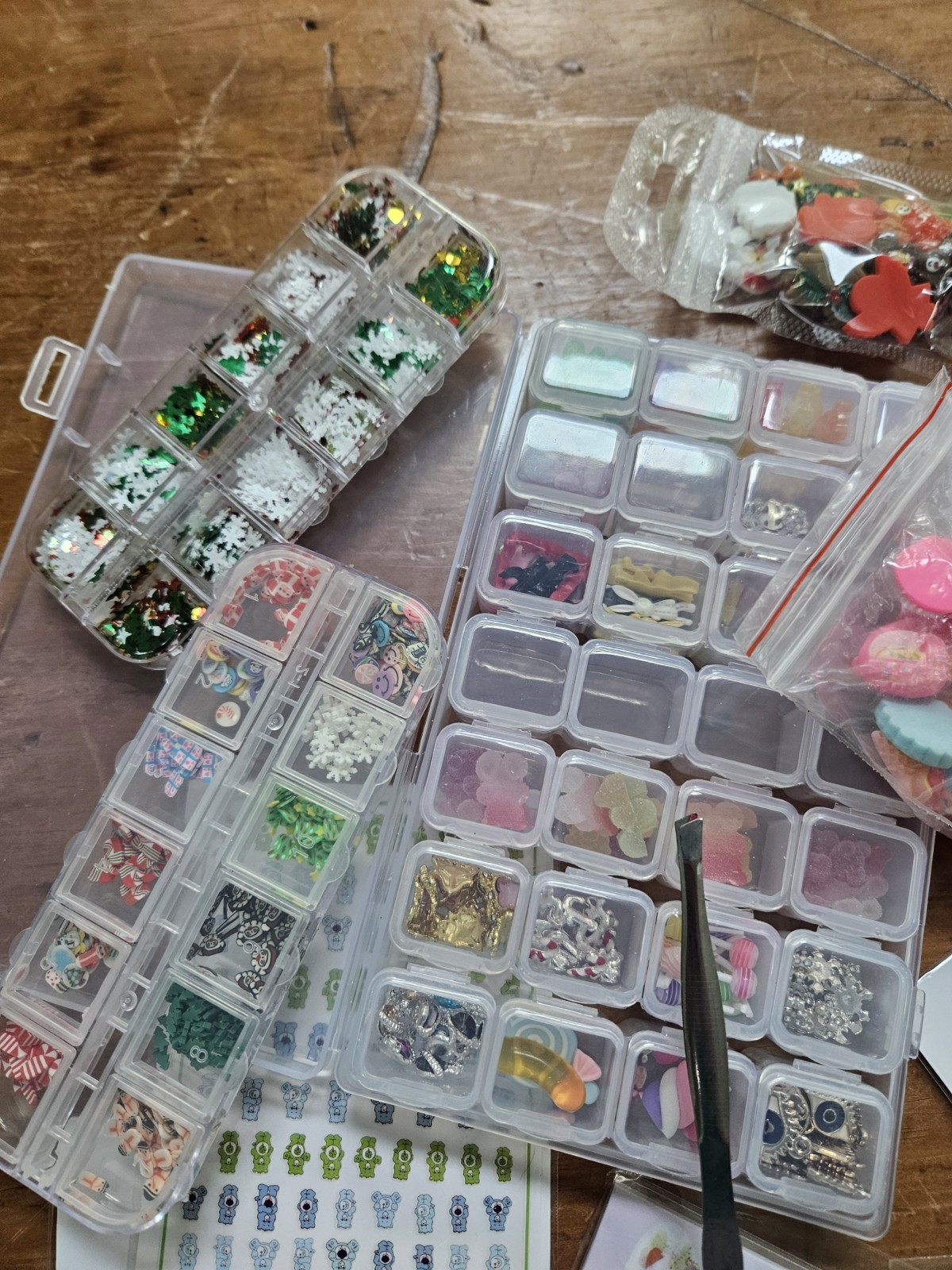 Lot of nail art supplies! A bunch of brand new items. Great deal. with tote
