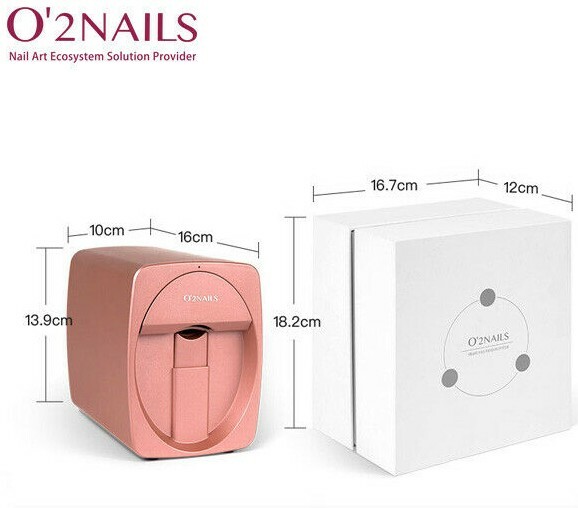 O2Nails Nail Art Printer (Rose Gold) Print any images on Nail via Mobile App