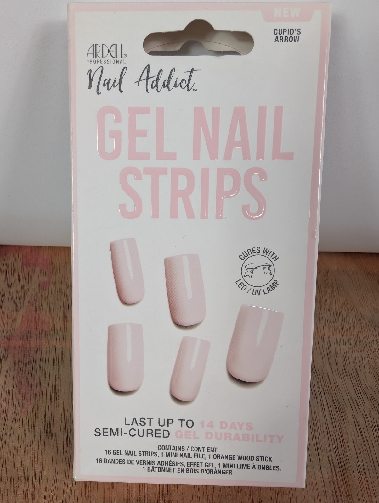 Lot Of 3 Packs Ardell Nail Addict Gel Nail Strips, Cupids Arrow