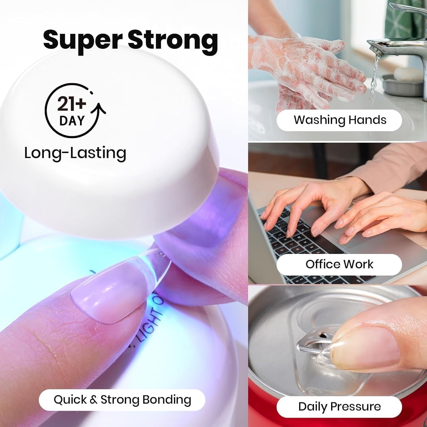 Beetles 2Pcs Professional Nail Glue & Primer – Super Strong Hold & Fast Dry