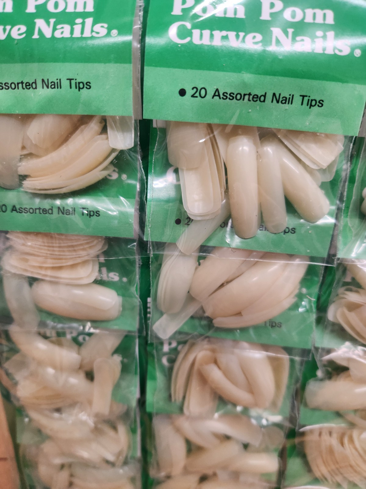 Retail Packaged Curved Nail Tips 2400 pcs (rm.2-oo)