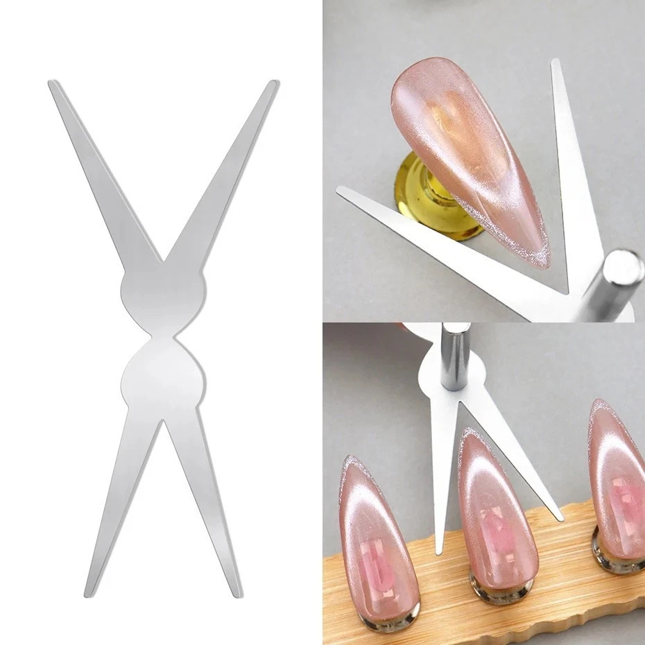 6PCS Cat Eye Nail Magnet Set Heart French Tip Gel Polish Manicure Tool