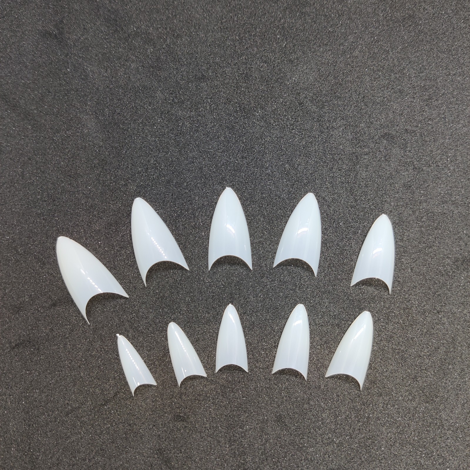 500Pcs Short Point Stiletto Artificial Nail Tips Acrylic French Natural Nails