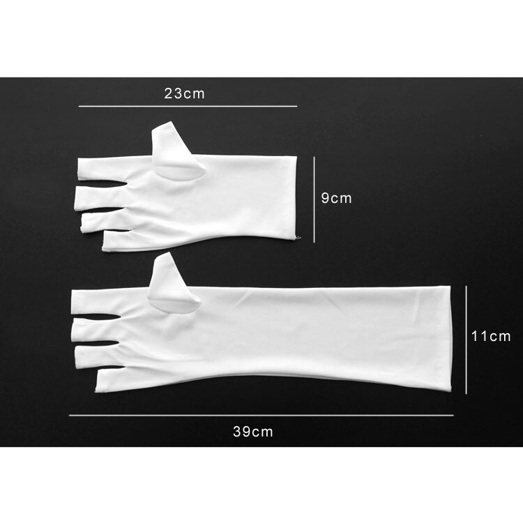 Nail Art Glove LED UV Protection Gel Anti-Ultraviolet Manicure Dryer Lamp Gloves