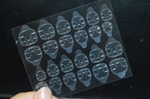 5 sheet Double-Sided Nail Glue Tape Sticker Adhesive Nail Tabs for Press on Tip