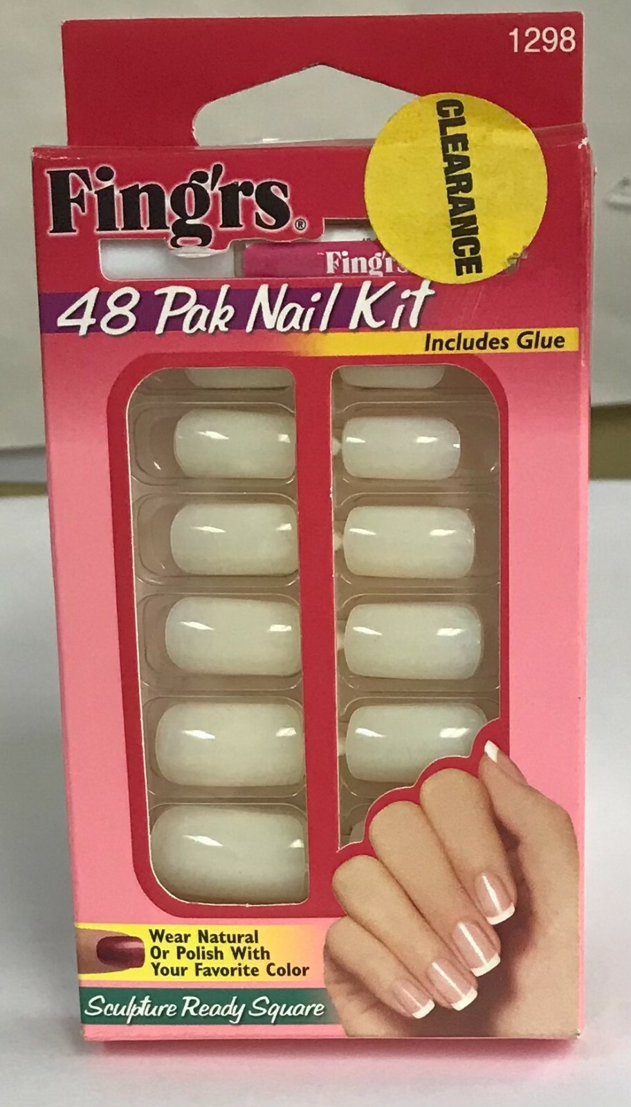 Fing’rs SCULPTURE READY SQUARE 48 pak nails # 1298