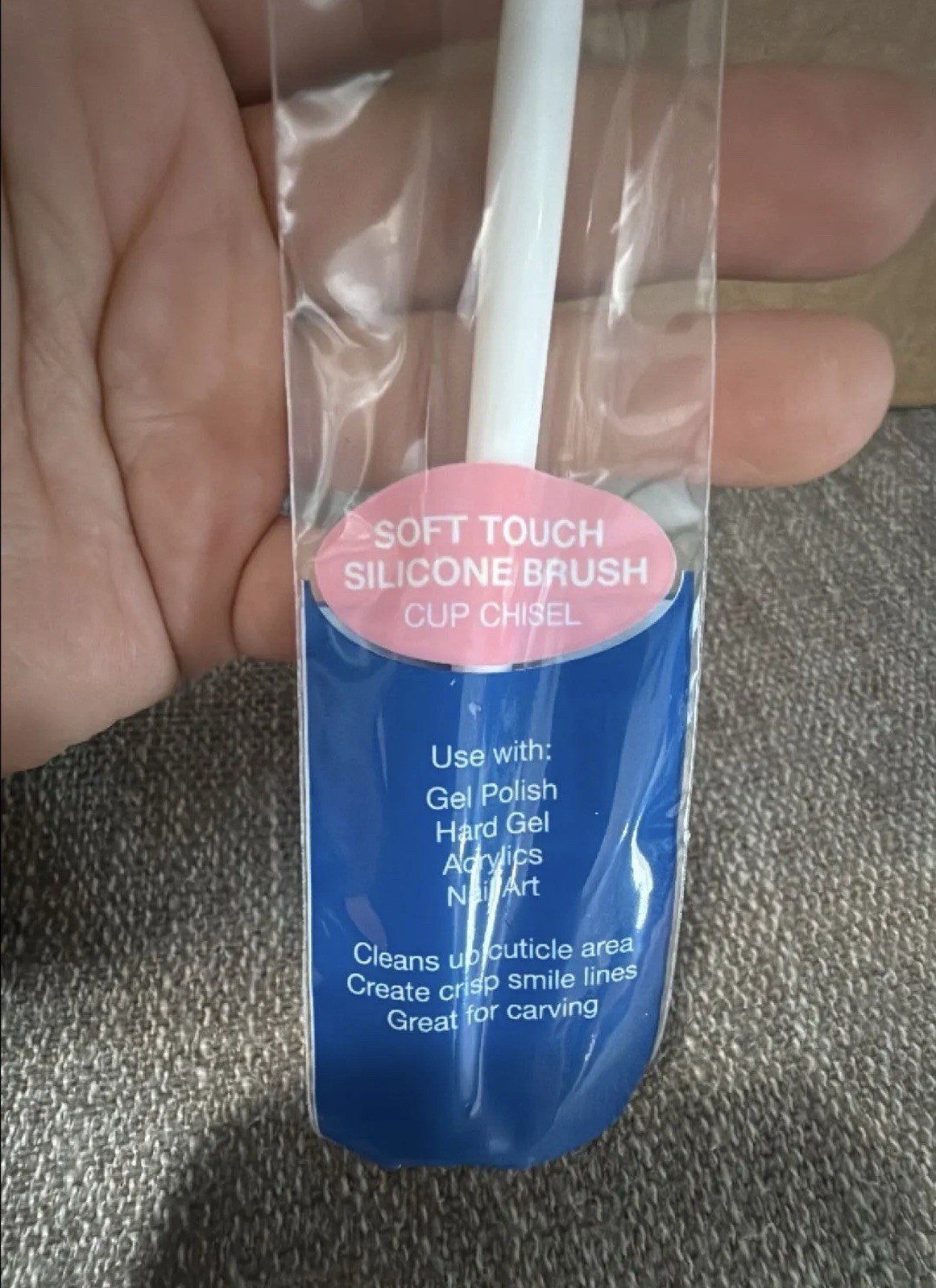 IBD Gel Art Silicone Brush 12 Pack Cup Chisel 56845 Nail Tech Salon Supply NEW