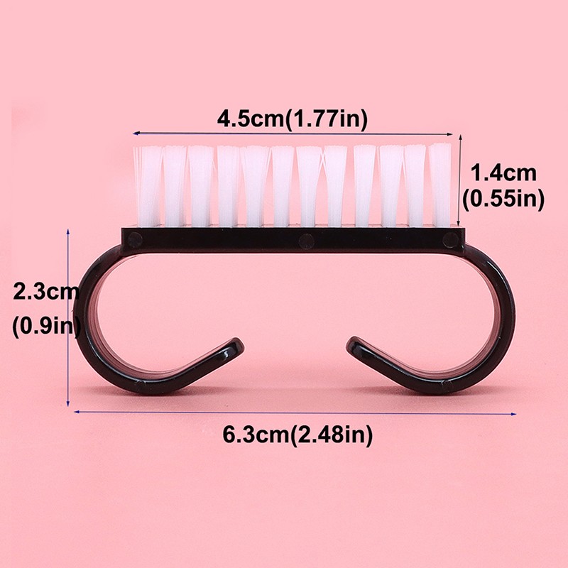 Top Cleaning Nail Brush Nail Art Plastic Remove Dust Finger Care UV Gel Brushes