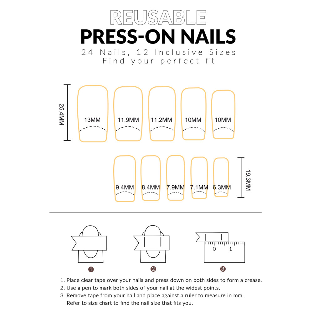 Solid Colorful Long Fake Nails with Harmless and Smooth Edge Nails for Women