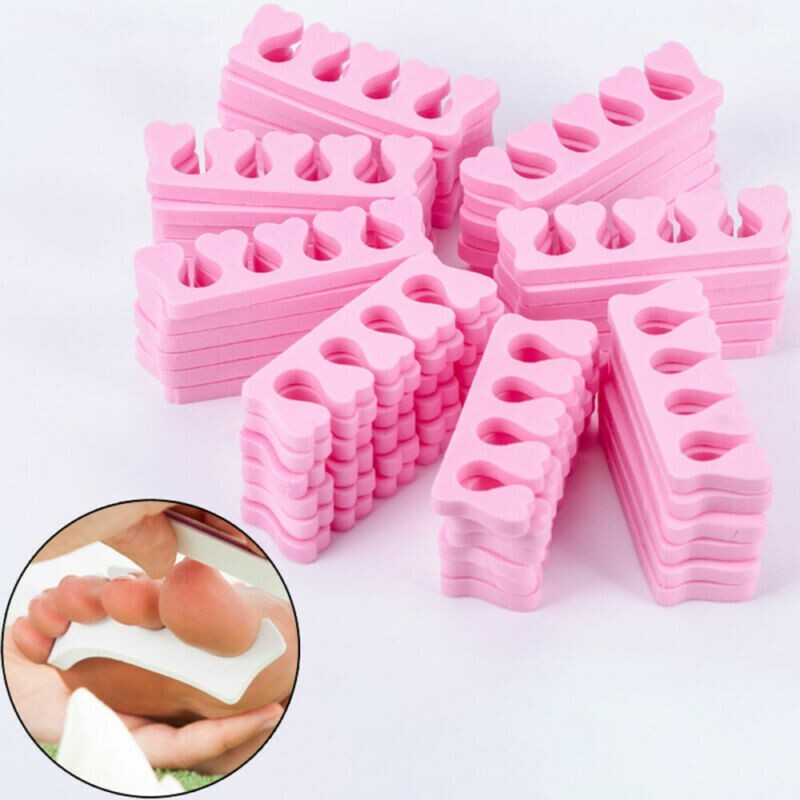 100pc Soft Foam Sponge Toe Separators Finger Dividers Nail Art Manicure Pedicure